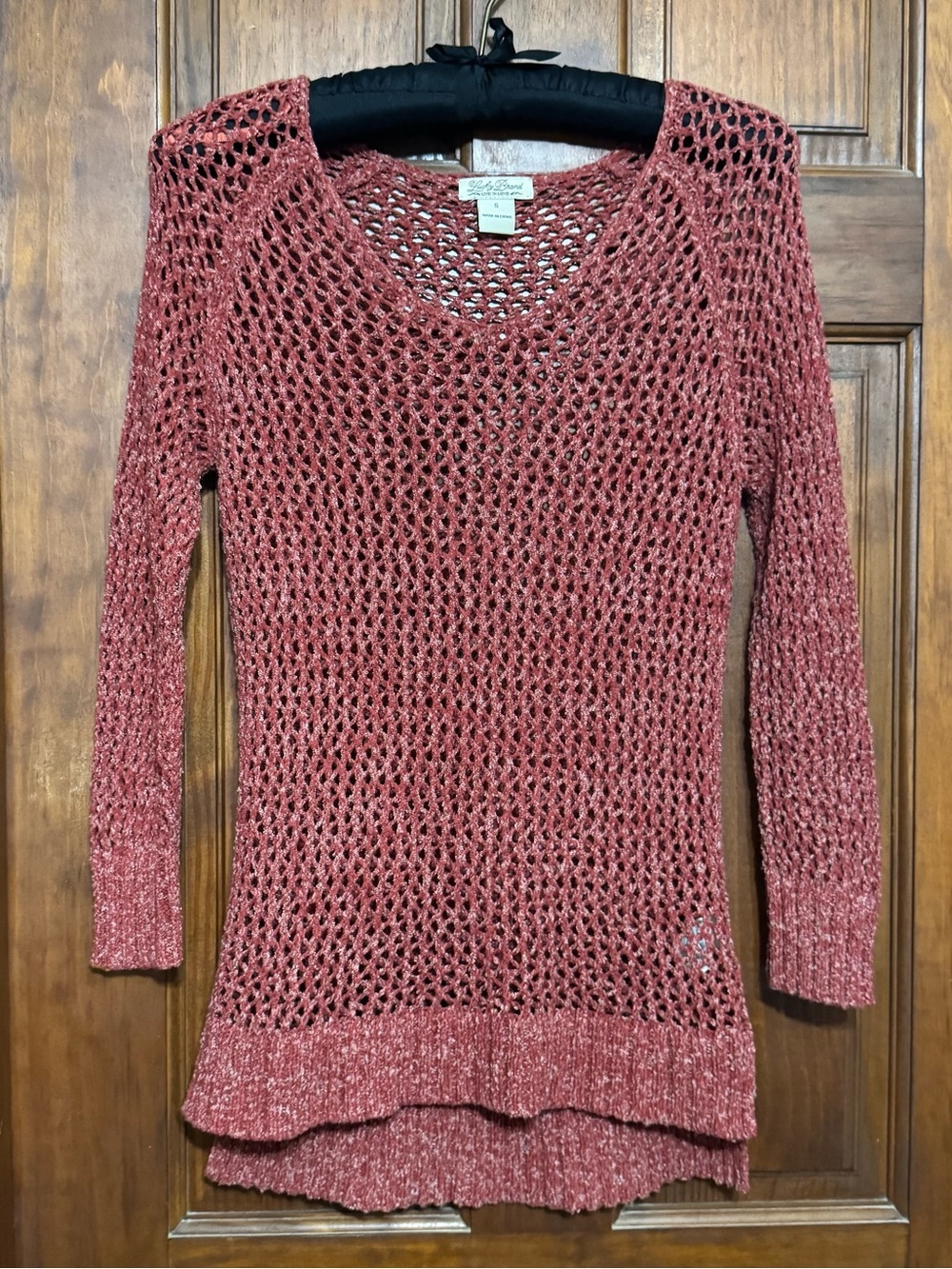 LUCKY BRAND OPEN KNIT SWEATER SIZE SMALL